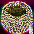 thumbnail image 1 of KNONEW Cadena de luces LED de 403 pies, 1000 luces navideñas para exteriores, 8 modos y temporizador, luz de hadas enchufable, cadena de luces LED impermeables para Navidad, jardín, árbol, boda, fiest, 1 of 4