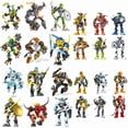 thumbnail image 2 of Hero Factory Star Warrior Building Blocks Evo 2in1 Combination Robot Mech Bionicle Figures Bricks Toys For Boys Children's Gifts, 2 of 10