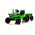 thumbnail image 3 of 12V Kids Ride on Tractor Electric Battery Powered 6-Wheeler Ride on Toys with Remote Control, MP3 Player, Green, 3 of 11