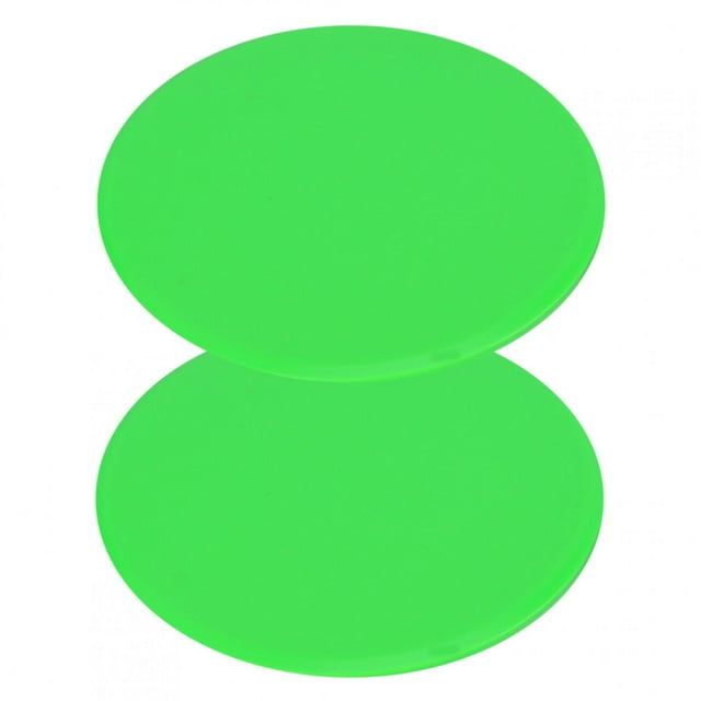 2Pcs Fast Speed Slide Plate Whole Body Coordinate Balancing Pad Gliding Disc Round Green
