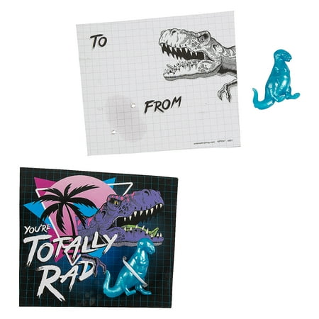 You’re Totally Rad Dinosaur Valentine Exchanges with Card for 48