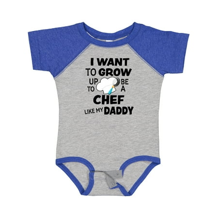 

Inktastic I Want to Grow Up to Be a Chef Like My Daddy Gift Baby Boy or Baby Girl Bodysuit