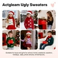 thumbnail image 3 of Actgleam Girls Sweaters Winter Pullover Long Sleeve Knit Sweater Jumper Tops,Purple,9-10Years, 3 of 8