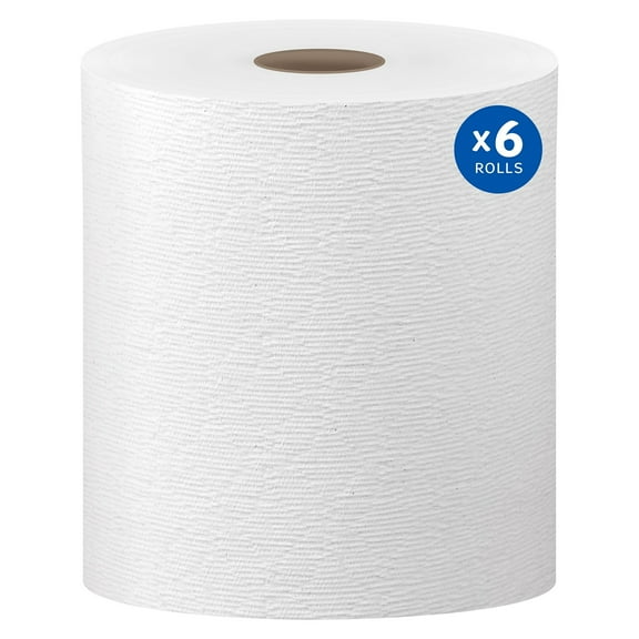 WHITE HARD ROLL TOWEL (Pack of 1)