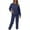 Navy, variant on FAIWAD Sweatshirt Sets for Women Long Sleeve Sweatshirt with Sweatpants Sets Plus Size 2 Piece Outfits Tracksuit
