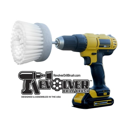 Revolver Drill Brush - Power Scrubbing Drill Attachment - Multi-Purpose Cleaning (Best Multi Purpose Drill)