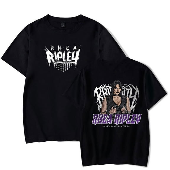 Rhea Ripley Merch T-Shirt Women Men Casual Crewneck Short Sleeve Fashion Tee