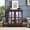 Cherry, variant on LED Antique Cherry Curio Cabinet with Adjustable Glass Shelves, Retro Display Cabinet for Home Decor and Storage, 30.32L x 15.75W x 32.09H Inches