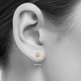 thumbnail image 2 of 14K Yellow Gold 6mm Laser Cut Ball Stud Earrings, 2 of 5
