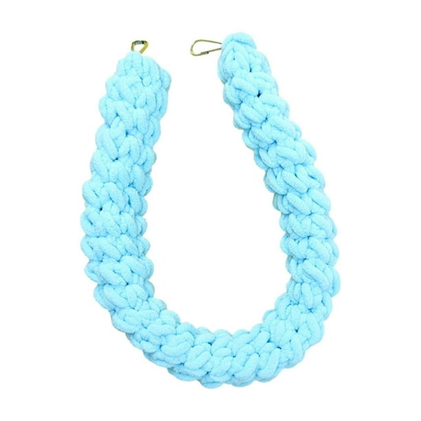 Cuerda de escalada para mascotas pequeñas, cuerda de escalada para loros, accesorio divertido para jaulas, perchas para pájaros Azul