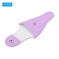 thumbnail image 3 of Unique Bargains 4.5'x2.6' PU Leather Embroidery Scissors Sheath Protective Cover, Purple 4 Pack, 3 of 7