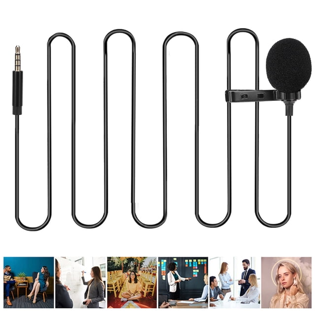 Micrófono Lavalier, Plug And Play, Cómodo De Usar, Micrófono Con Clip Para Cuello, Compacto Para Teléfono Móvil