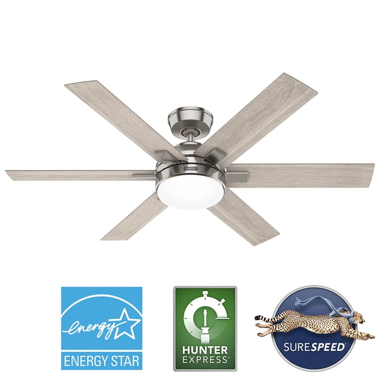 ★chiyoko①★ Hunter - Georgetown Indoor Ceiling Fan With Light, Remote, 52-inch