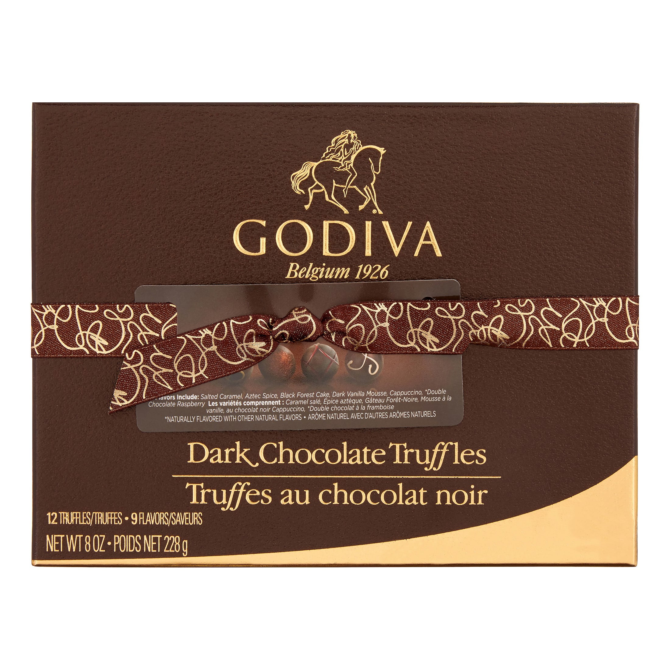 Godiva Dark Chocolate Truffle Assortment, 8 oz, 12 Ct