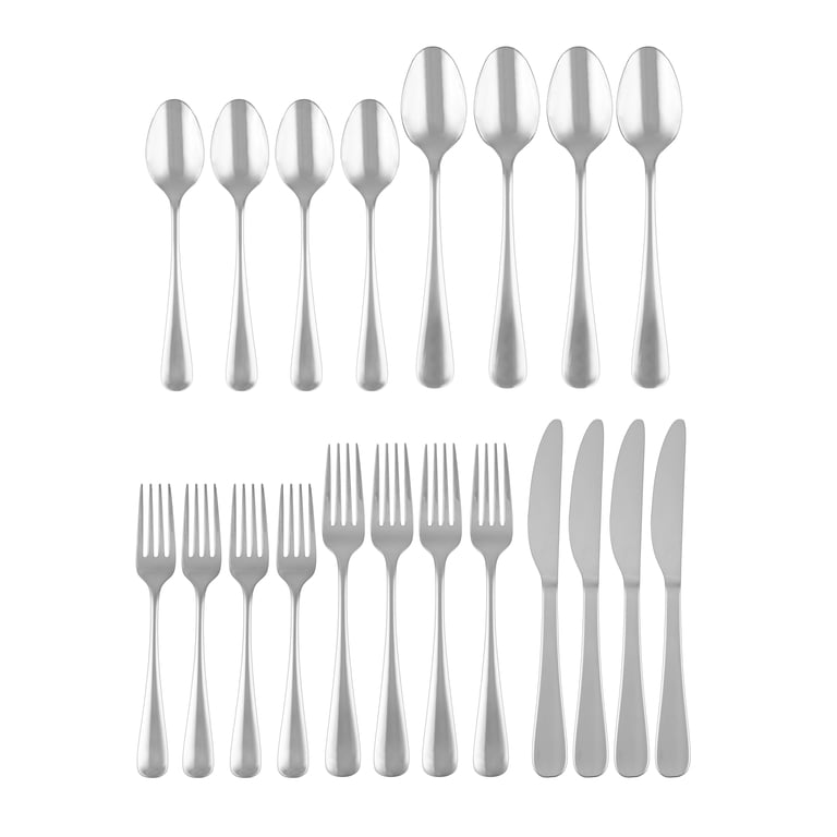 Cambridge Pepino Mirror 20-Piece Stainless Steel Flatware Set