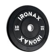 thumbnail image 1 of Ironax 10 lb Olympic Bumper Plate 2 Inch Low Bounce Rubber Home Gym, 1 of 5