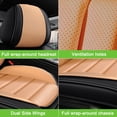 thumbnail image 5 of for TOYOTA AVALON 2013 Car Seat Cover, Premium Leather Front two seats With Lumbar Support Beautify Interior, Orange and Black Car Seat Covers, Protect Car Seats, 5 of 8