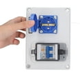 thumbnail image 4 of Caja De Toma De Corriente, Montaje Con Tornillo, Cubierta Con Bisagras De Cierre Automático, Toma De Corriente Con 230V 40A 1P+N RCD Para Lugares Interiores Y Exteriores, 4 of 7