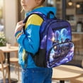 thumbnail image 3 of HUIACONG 13.5 Inch Galaxy Steam Train Kids School Backpack Adjustable Padded Shoulder Straps Water Resistant Multi Pocket Scratch Resistant Lightweight Large Capacity Bookbag for Toddler Elementary, 3 of 7