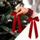 thumbnail image 4 of 16 lazos navideños de terciopelo para envolver regalos y decorar árboles y coronas | Lazos artesanales de 19,5 x 10 cm para fiestas, bodas y decoración del hogar, 4 of 7