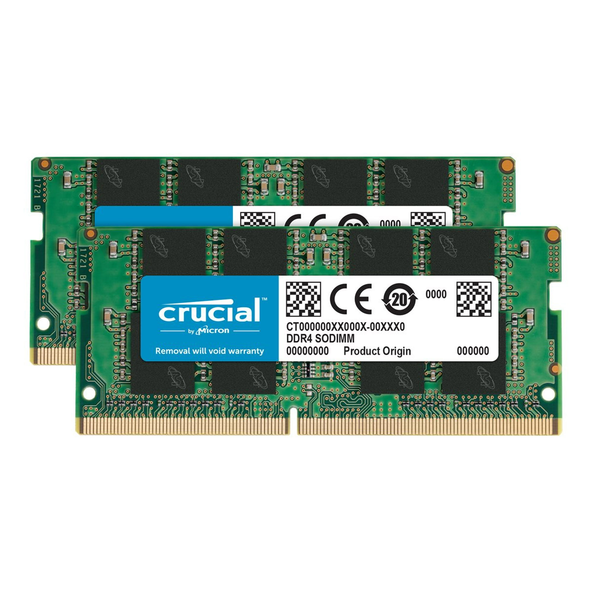 Crucial - DDR4 - kit - 32 GB: 2 x 16 GB - SO-DIMM 260-pin - 3200