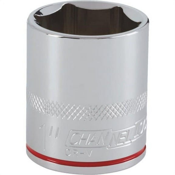 Channellock 1/2" Drive 1" 6-Point Shallow Standard Socket