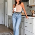 thumbnail image 6 of 3 Pack Women Belts For Jeans Dresses Pants Ladies PU Waist Belt with Buckle, 6 of 8