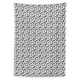 thumbnail image 2 of Dog Lover Tablecloth, Monochrome Dachshunds in Numerous Stances Active Life Pet Canine Abstract Image, Rectangle Satin Table Cover for Dining Room and Kitchen, 52" X 70", Black White, by Ambesonne, 2 of 2