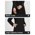 thumbnail image 5 of BALEAF Women's Fleece Sweatshirt Dress Thermal Long Winter Fall Tunic Dresses Outfits with Pocket Hooded Pullover Black L, 5 of 7