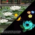 thumbnail image 3 of Floating Pool Lights Solar Power LED Lotu Flower Lights Waterproof Multipcolor Color Changing Floating Lamp Color Changing Garden Pool Pond Light[White], 3 of 8