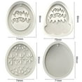 thumbnail image 5 of Opvise Adorable Easter Egg Shape Cake Mold Elastic Heat-resistant Silicone Chocolate Mold for Home 4, 5 of 8