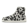 thumbnail image 5 of Psesaysky Milk Cow Print Sneakers for Women Girls High-top Barefoot Shoes Zero Drop Durable Sneakers Size 6-13.5, 5 of 7