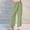 Green, variant on Odbmxy Wide-Leg Plus Size Womens Pants Long Cotton Linen Womens Trousers Elastic Waist Vacation with Pockets Blue Loose Pants,3XL