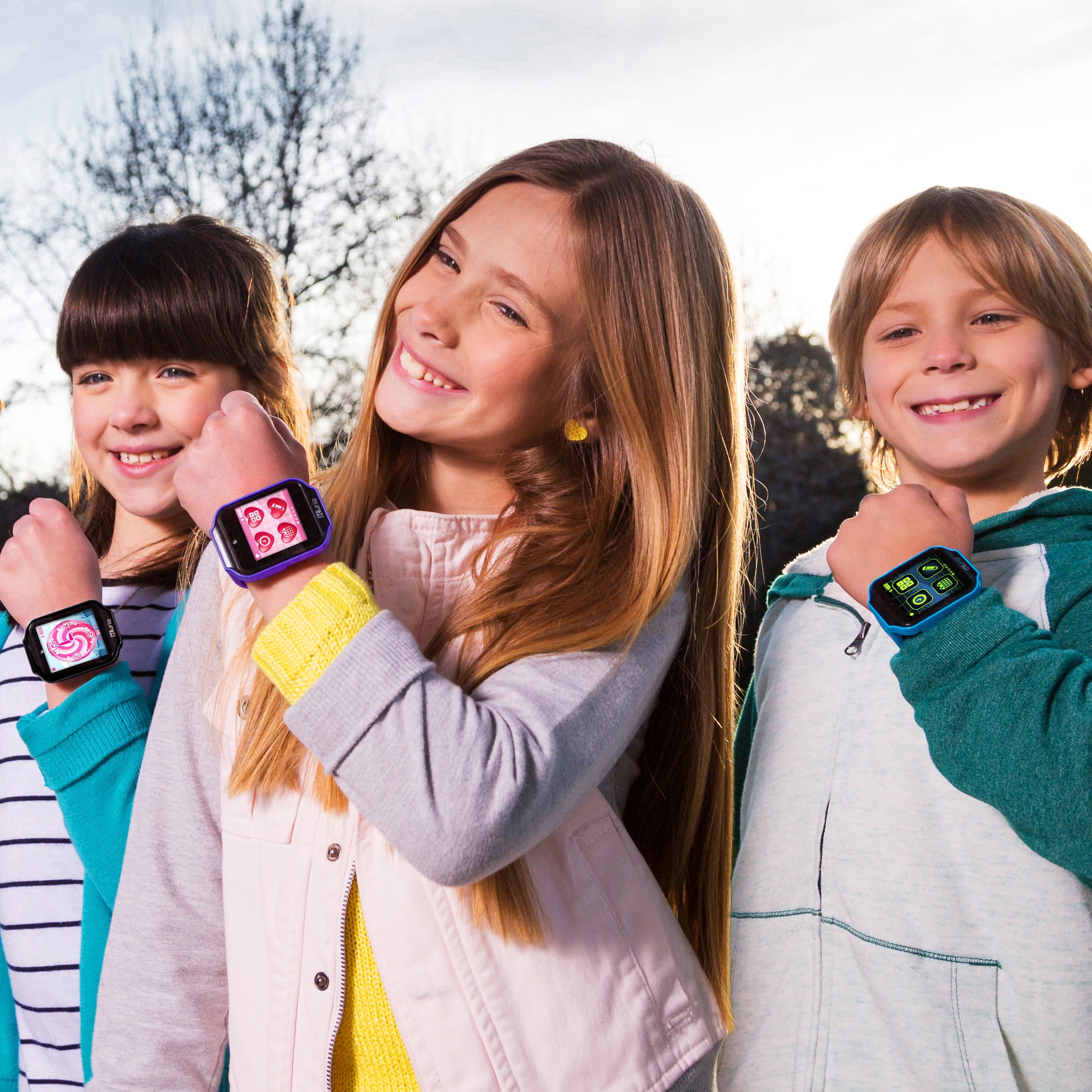 Kurio KD Interactive Watch 2.0 Smartwatch Built for Kids with 2 Bands Purple and Red Pink Color Change Walmart
