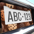 thumbnail image 6 of 1 Pcs Chocolate Chip License Plate Frame, License Plate Cover for Car Decorative Parts, Aluminum License Plate Bracket Holder Rust-Proof Weather-Proof for US Standard Car, 6 of 9