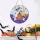 thumbnail image 3 of Halloween Wall Decor with Burlap Lanyard and Bow for Front Door, Wooden Sign, Indoor Outdoor Holiday Decor, 3 of 5