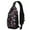 floral076, variant on Floral Crossbody Sling Backpack for Womens Causal Sling Bag with Adjustable Shoulder Straps for Travel Hiking Chest Bag Daypack Anti-theft Purse