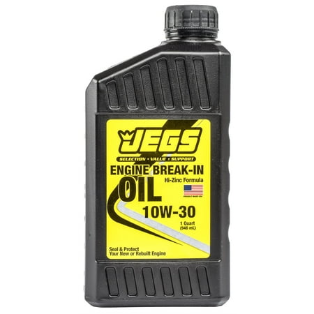 JEGS Performance Products 28067 Break-In Oil 10W-30 1 Quart Made in the (Best Break In Oil)
