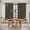 Brown, variant on Brown Golden Floral Kitchen Curtain for Berdoom Living Room Cafe 72 Inch Length, Modern Abstract Spring Flowers Tiers Curtains Light Filtering Drapes Rod Pocket Window Treatment 2 Panels 52"Wx72"L