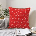 thumbnail image 6 of Fotbe Christmas Pattern Velvet Decorative Throw Pillow Covers with Elegant Piping, Soft Plush Cushion Cover for Sofa, Bed, Car, Office-20"x20", 6 of 8