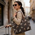 thumbnail image 2 of ZUXONGSY Horse Print Handle Handbag for Women Portable Tote Bag Casual Top Handles Work Bag with Inner Pocket for Tours Daily Use, 2 of 6