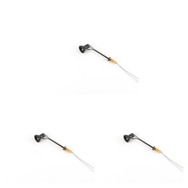 bedienty Model Railway Lamp Outdoor 1:87 Scale Streetlight Layout Single-Head LED Park Light Garden Building Layout Landscape Type A Black 3Set