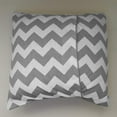 thumbnail image 2 of Cotton Chevron Decorative Throw Pillow/Sham Cushion Cover Grey, 2 of 2