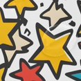 thumbnail image 4 of Yayeee Shower Curtain with Hooks 72"x72" Waterproof Fabric Bathroom Hanging Decor, Colorful Stars, 4 of 5