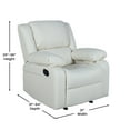 thumbnail image 4 of Flash Furniture Harmony Series Leather Recliner, Cream, 4 of 9