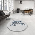 thumbnail image 3 of Ahgly Company Indoor Rectangle Patterned Silver Gray Novelty Area Rugs, 7' x 10', 3 of 6