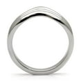 thumbnail image 4 of Luxe Jewelry Designs Stainless Steel Women's Freeform Ring - Size 8 (Pack of 2), 4 of 4
