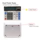 thumbnail image 4 of Computadora grande Calculadora electrónica Contador Energía solar y batería 12 yeacher Calculadora, 4 of 8