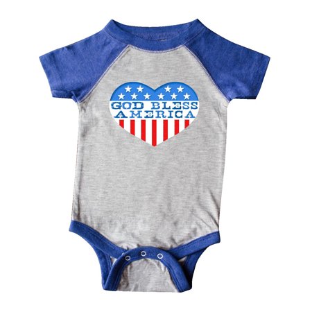 

Inktastic God Bless America Heart Gift Baby Boy or Baby Girl Bodysuit