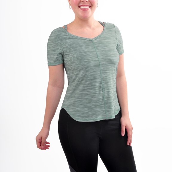 Women's Athleisure Jessie Strappy Melange Tee